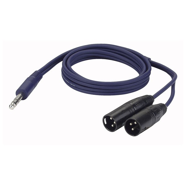 Dap Audio Kabel 1x Stereo-Klinke m 6,3mm -&gt; 2x XLR m 1,5m