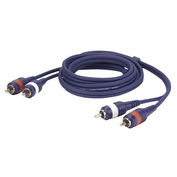 Dap Audio Kabel 2x Cinch m -&gt; 2x Cinch m 6m