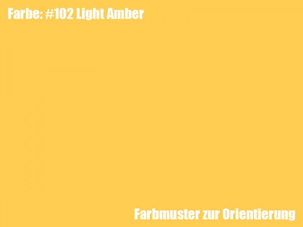 Rosco Farbfolie -Light Amber #102