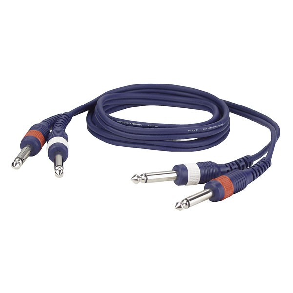 Dap Audio Kabel 2x Klinke m 6,3mm -&gt; 2x Klinke m 6,3mm 1,5m