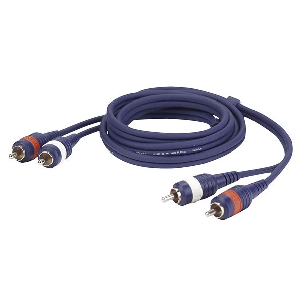 Dap Audio Kabel 2x Cinch m -&gt; 2x Cinch m 0,75m